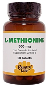Country Life L-Methionine 500 W/B-6 60 Tabs