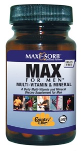Country Life Max For Men 120 Tabs       TEMPORARILY UNAVAILABLE