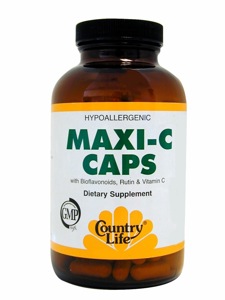 Country Life Maxi C Caps 1000 Mg. 90 Caps    TEMPORARILY UNAVAILABLE