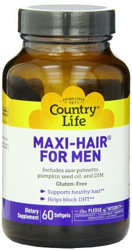 Country Life Maxi Hair For Men 60 softgels