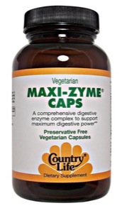 Country Life Maxi-Zyme Extra Strength 120 Vegicaps