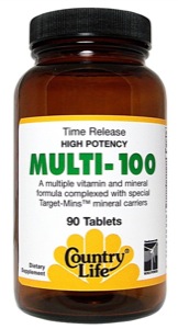 Country Life Multi 100 Tr 90 Tabs-OUT OF STOCK