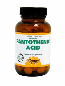Country Life Pantothenic Acid 250Mg. 100 Tabs