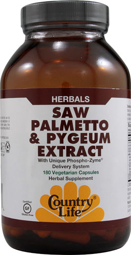 Country Life Saw Palmetto & Pygeum 180 Vcaps