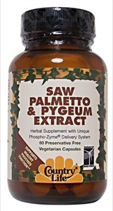 Country Life Saw Palmetto & Pygeum Ext. '60 Vcaps