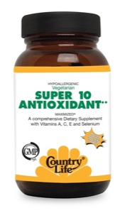 Country Life Super 10 Antioxidant 120 Tabs     TEMPORARILY UNAVAILABLE