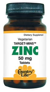 Country Life Zinc 50 Mg 180 tabs