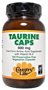 Country Life Taurine 500 Mg.C W/B6 50 Vcaps