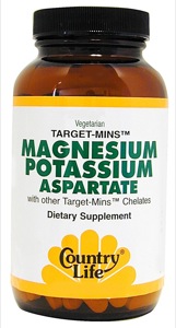 Country Life Mag/Potassium Aspartate 180 tabs