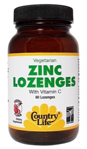 Country Life Zinc Lozenges 23Mg. 120 Tabs 