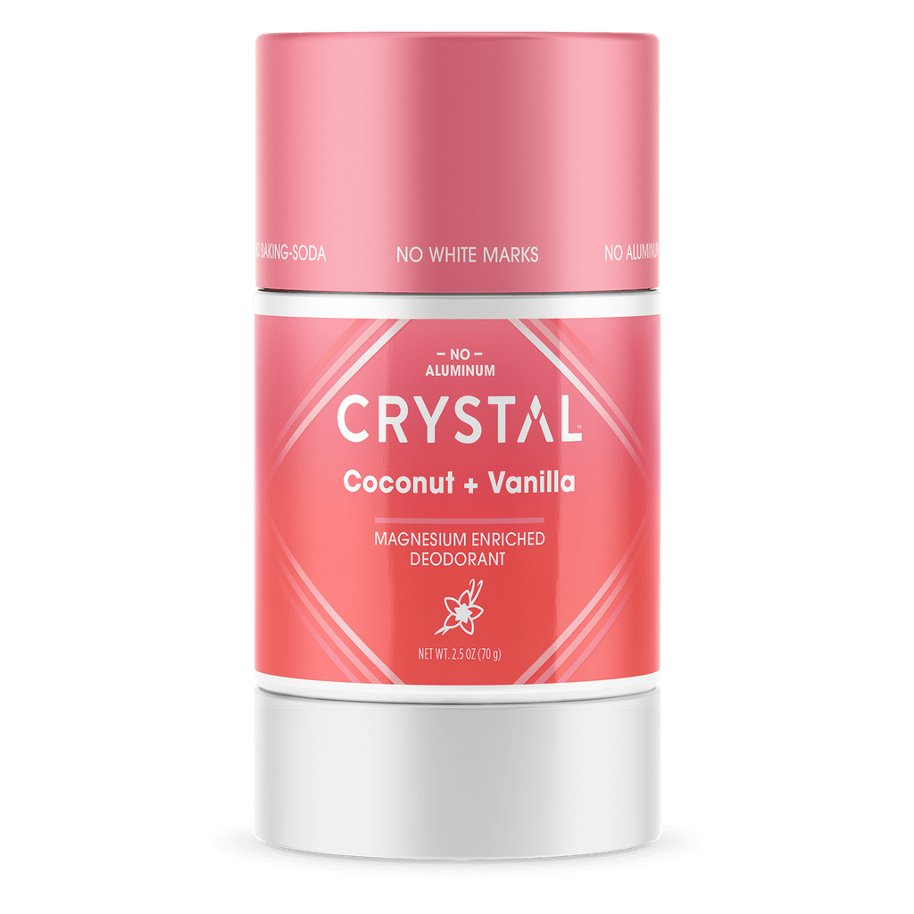 Crystal Body Magnesium Enriched Deodorant Stick Coconut & Vanilla 2.5 ounce