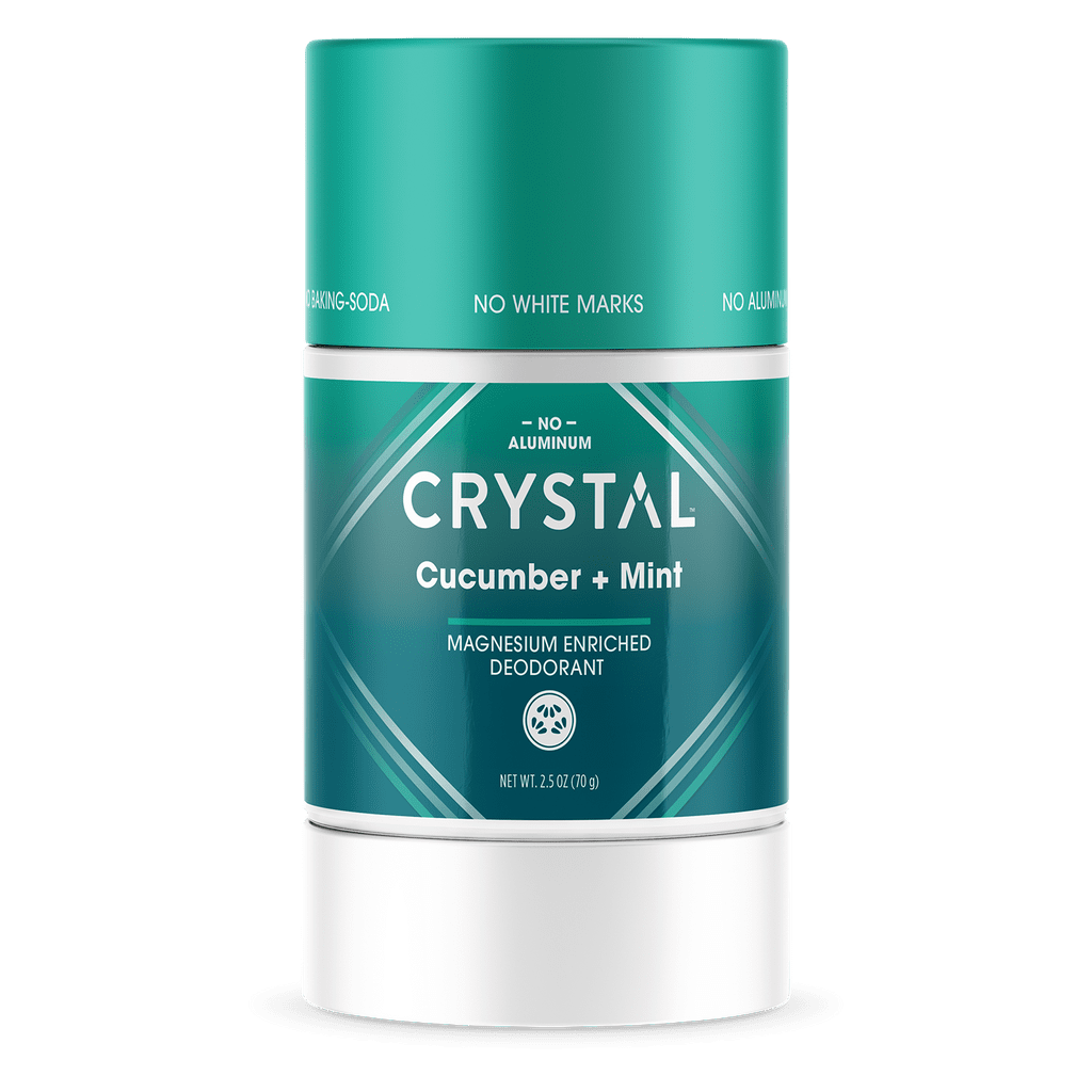 Crystal Body Magnesium Enriched Deodorant Stick Cucumber & Mint 2.5 ounce