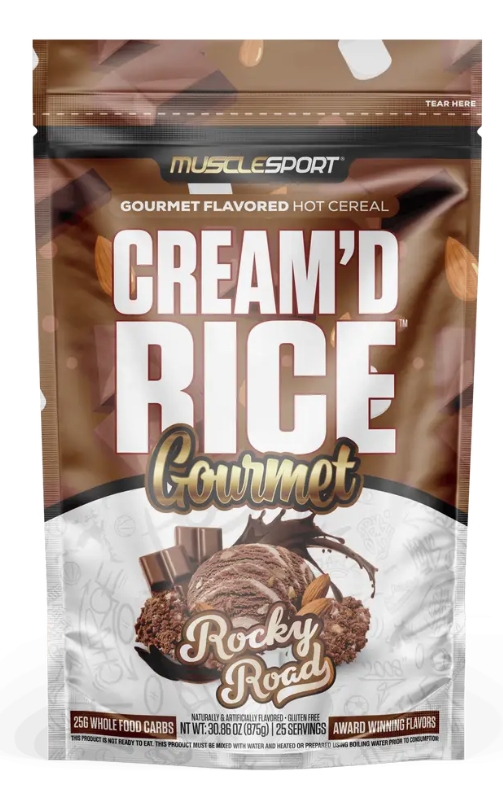Muscle Sport Cream Of Rice Gourmet Rocky Road 28oz Hot Cereal 25 Servings