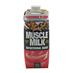 Cytosport Muscle Milk RTD Strawberry 17oz 12/cs
