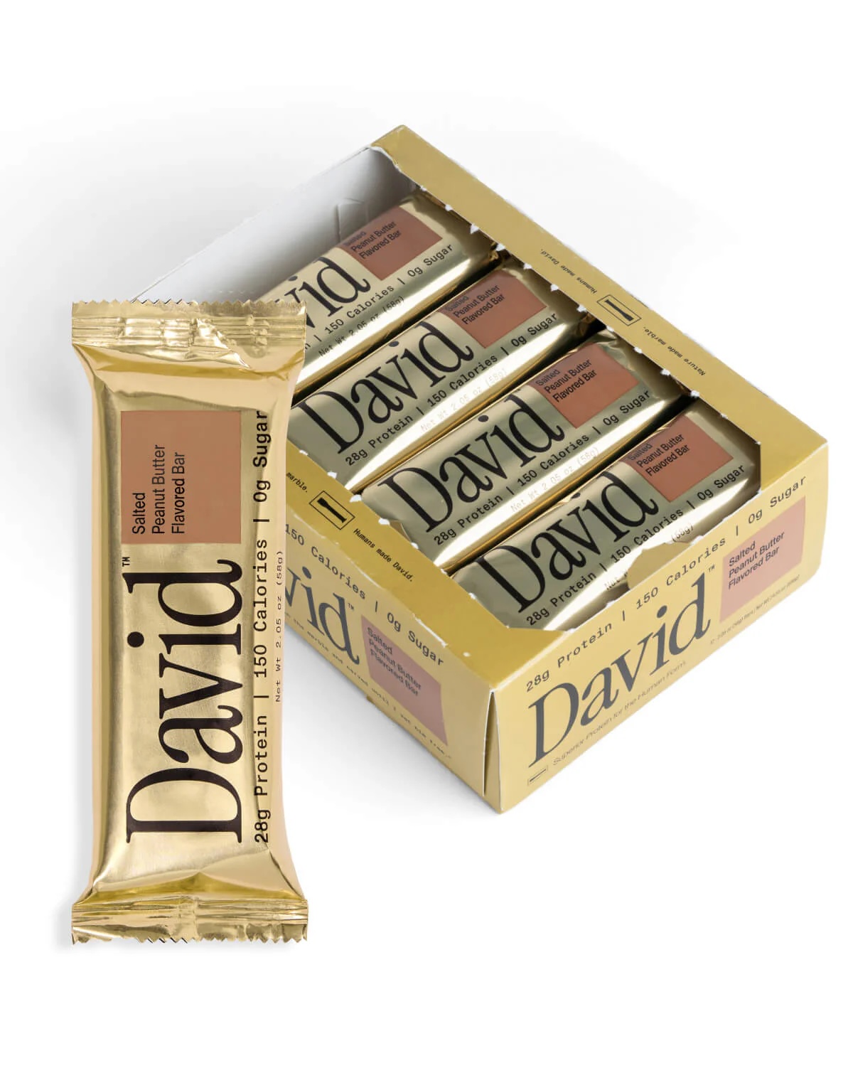 David Protein - Salted Peanut Butter 12 bars