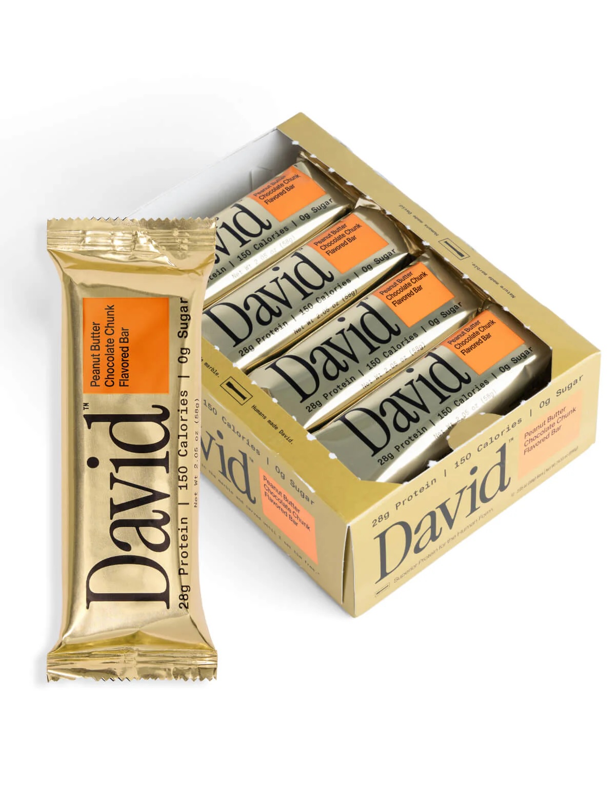 David Protein - Peanut Butter Chocolate Chunk 12 bars