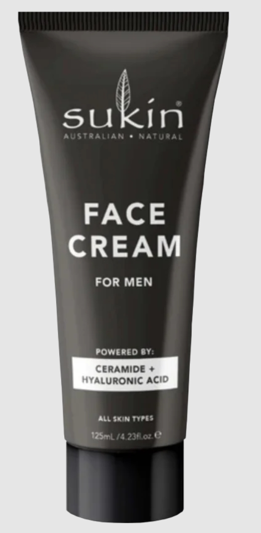 Sukin Men's Face Cream Powered by Ceramide + Hyaluronic Acid For All Skin Types 4.2 oz