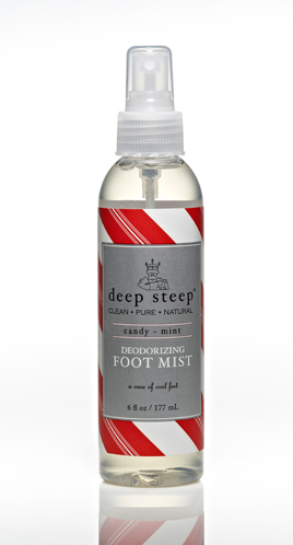 Deep Steep Candy Mint Deodorizing Foot Mist 4 OZ*NEW PKG*