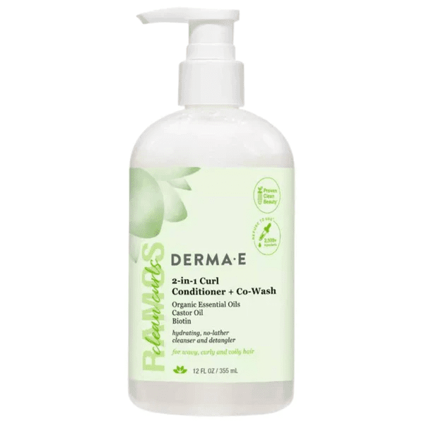 Derma E - 2 in 1 Curl Conditioner + Co Wash 12 oz 
