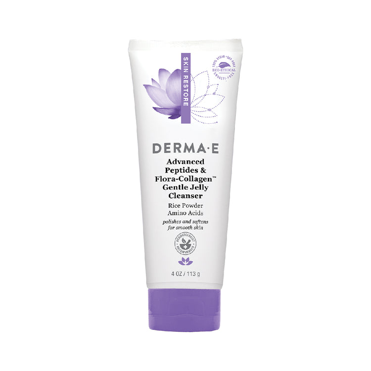 Derma E - Advanced Peptides & Flora Collagen Gentle Jelly Cleanser 4 ounce