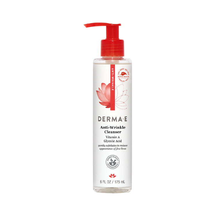 Derma E - Anti-Wrinkle Cleanser with Vitamin A & Glycolic Acid 6 ounce