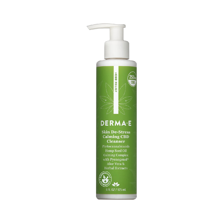 Derma E - Skin De-Stress Calming CBD Cleanser 6 ounce