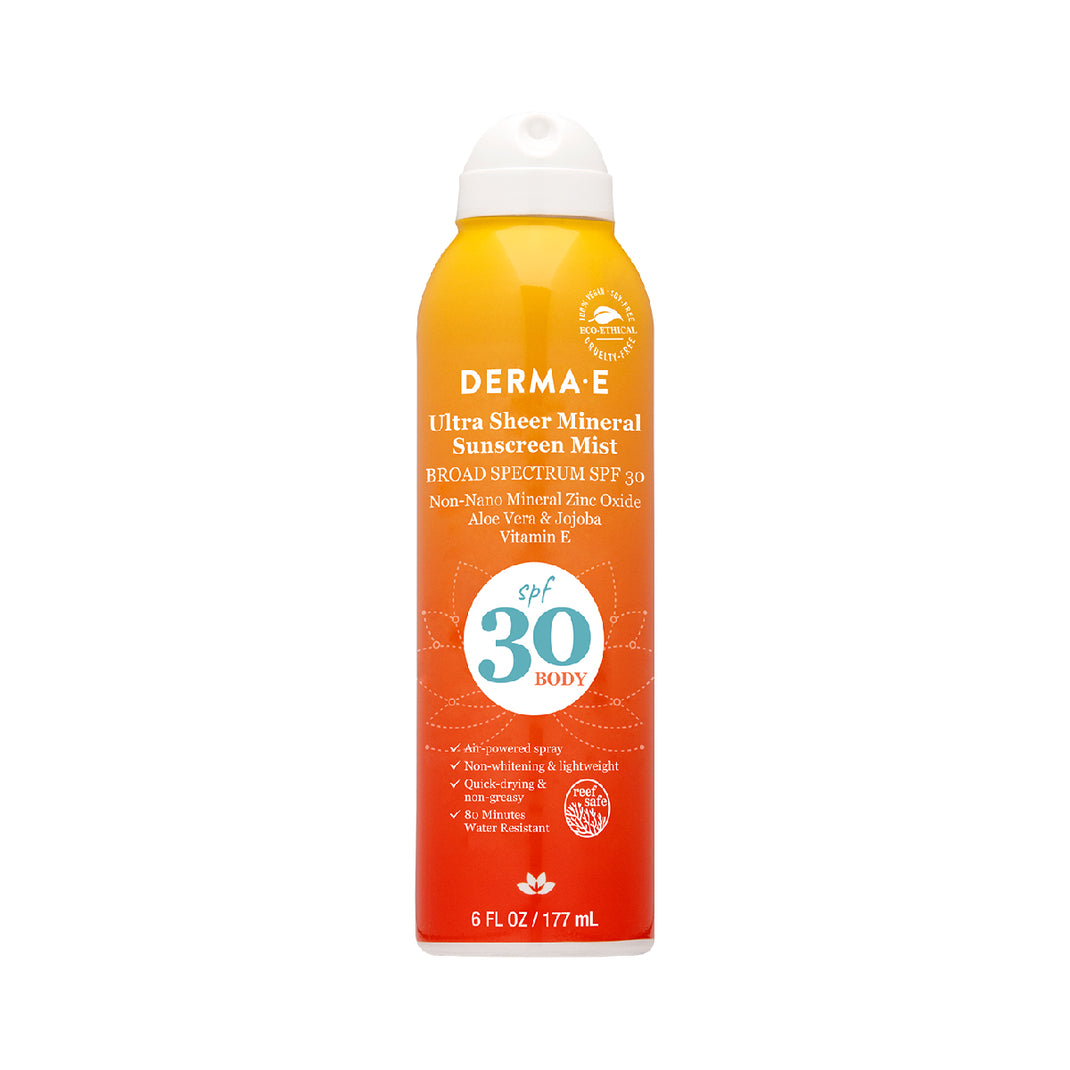 Derma E - Ultra Sheer Mineral Body Sunscreen Mist SPF 30 6 ounce