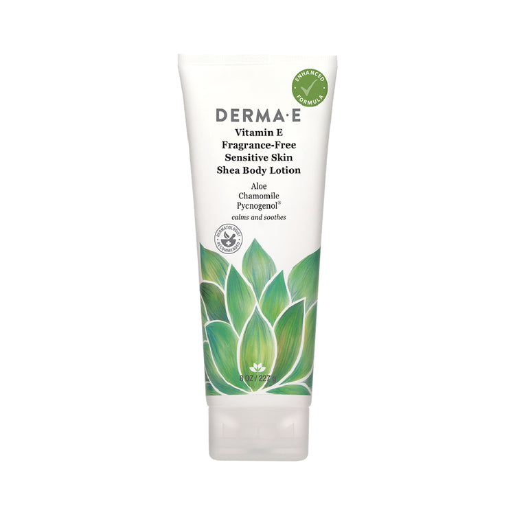 Derma E - Vitamin E Fragrance Free Shea Body Lotion 8 ounce