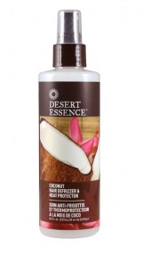 Desert Essence - Hair Defrizzer & Heat Protector-Coconut 8.5 oz