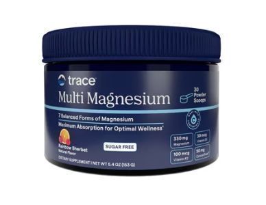 Trace Minerals Multi Magnesium Sugar Free 30 Servings Rainbow Sherbet Flavor