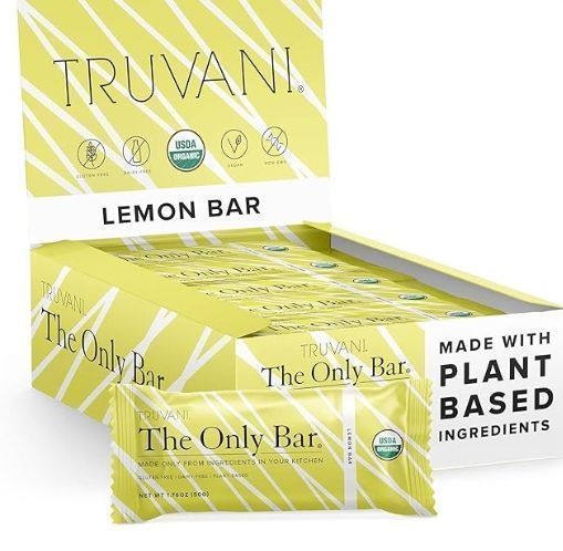 Truvani The Only Bar 6g Protein 12 Bars Lemon Bar