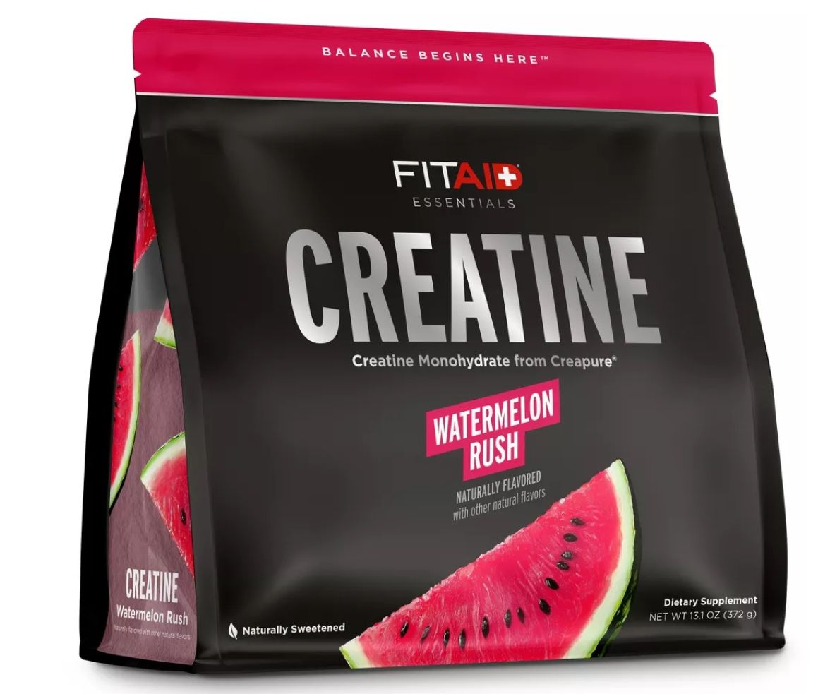 Fit Aid Creatine Monohydrate Watermelon Rush Flavor 60 serv