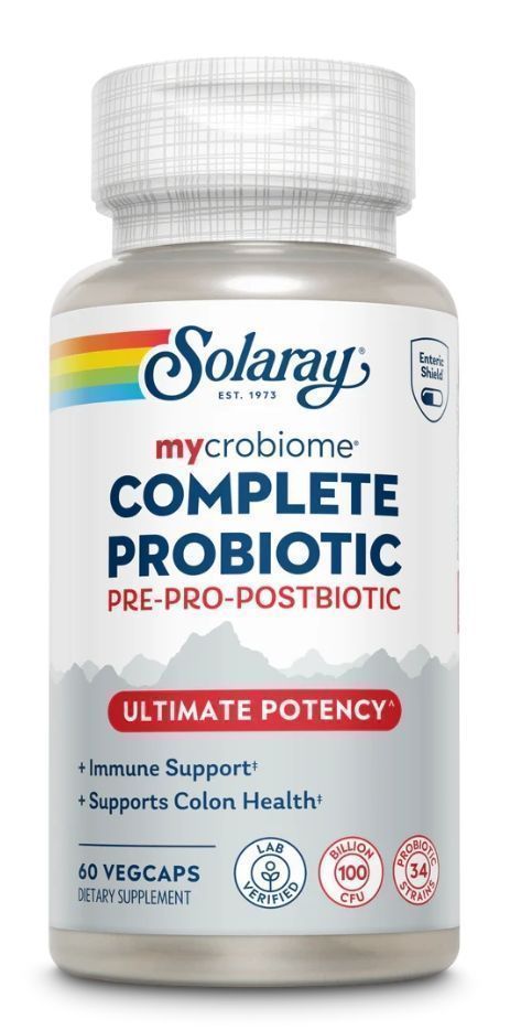 Solaray Complete Probiotic Ultimate Potency 100 Billion CFU 60vc