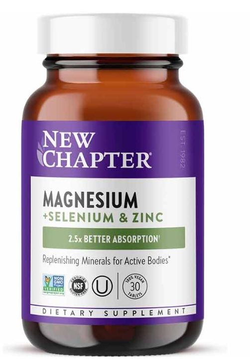 New Chapter Magnesium + Selenium & Zinc 90 vegan tabs