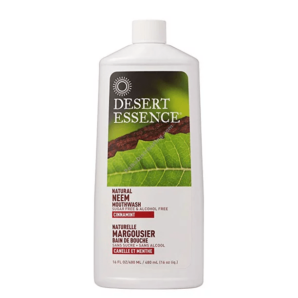 Desert Essence Neem Mouthwash Cinnamint 16OZ