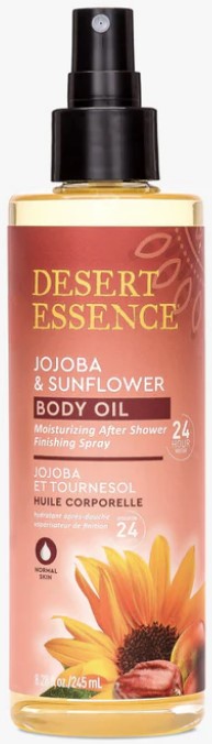 Desert Essence Oil Body Jojba Sunflower 8.28fl.oz.