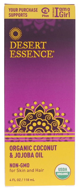Desert Essence Organic Coconut, Jojoba, & Coffee Oil 4OZ