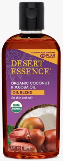 Desert Essence Organic Coconut & Jojoba Oil 4oz