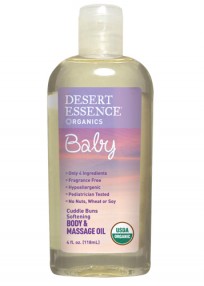 Desert Essence - Organics Baby Cuddle Buns Softening Body & Massage Oil 4 oz