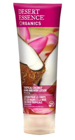 Desert Essence - Organics Tropical Coconut Hand & Body Lotion 8 oz