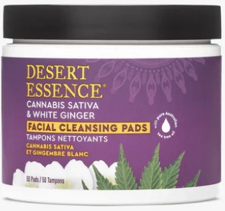 Desert Essence Pad Cleansing Cannabis Sative & White Ginger 50pads