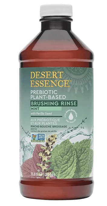 Desert Essence - Prebiotic Plant-Based Brushing Rinse,  Mint,15.8 oz