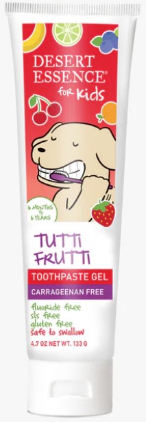 Desert Essence Toothpaste Gel For Kids Tutti Frutti 4.7oz