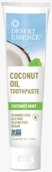 Desert Essence Toothpaste Coconut Oil 6.25Oz
