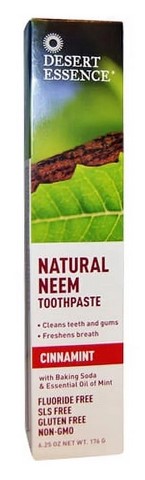 Desert Essence - Natural Neem Toothpaste - Cinnamint 6.25oz