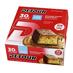 Detour Bar Lower Sugar Peanut Butter 12 Bars TEMPORARELY UNAVAILABLE