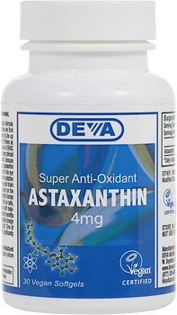 Deva Vegan Astaxanthin Super Antioxidant 4mg/30 vcap(4mg)