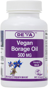 Deva Vegan Borage Oil 500mg 90 VCAP