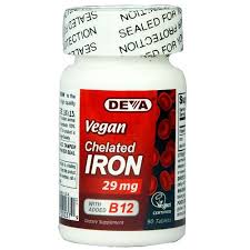 Deva Vegan Chelated Iron 29mg 90 tablet