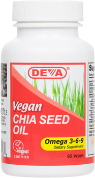 Deva Vegan Chia Seed Oil 90 SGEL